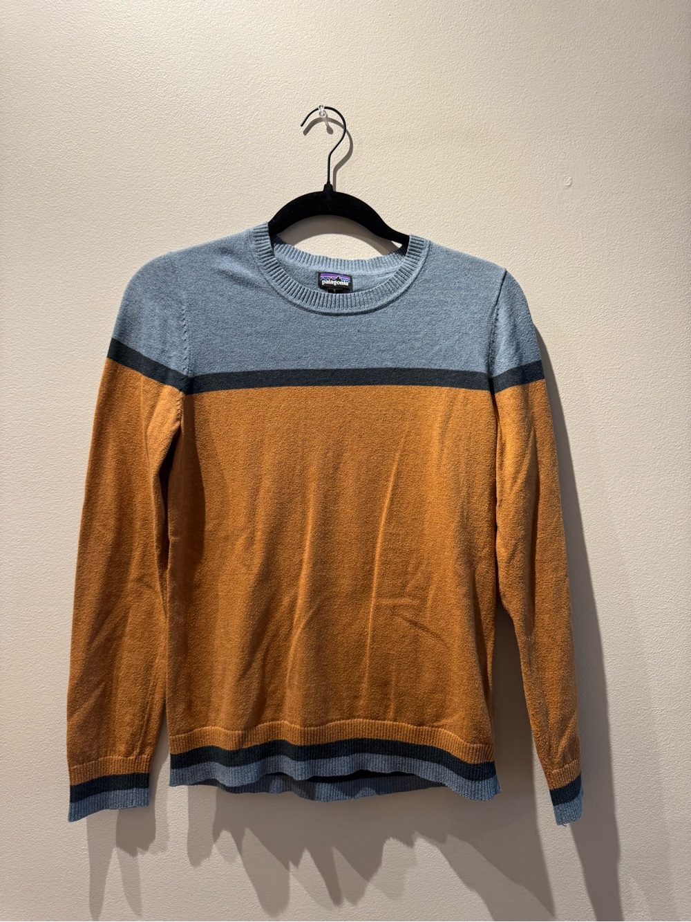Patagonia Tri-Color Recycled Wool Blend Sweater